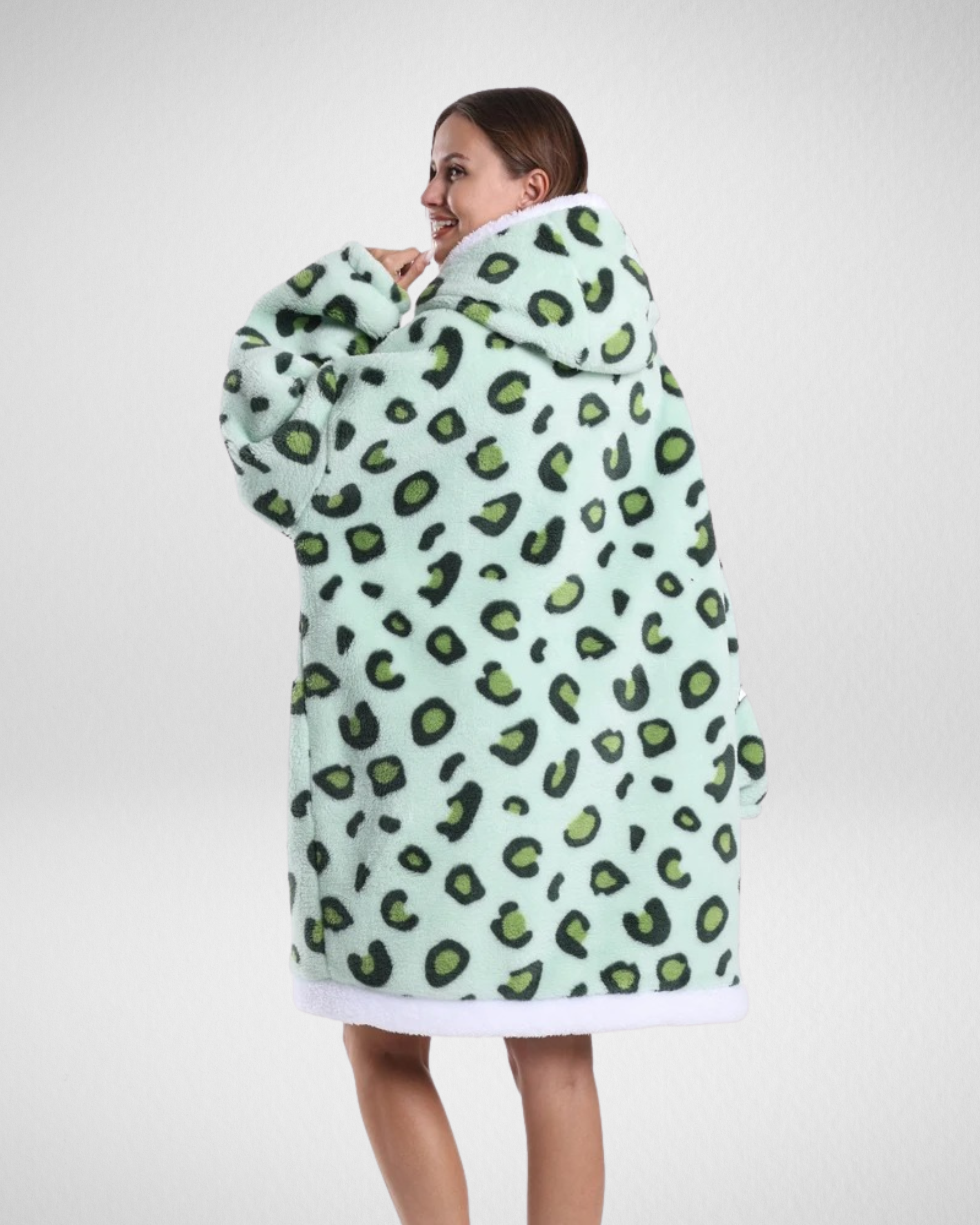 Boono Zielony Leopard Print